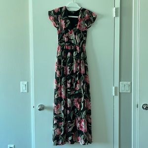 Lulus Floral maxi dress